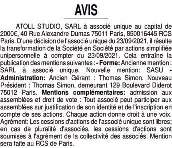 Contenu publication