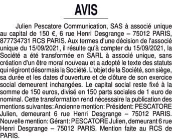 Contenu publication