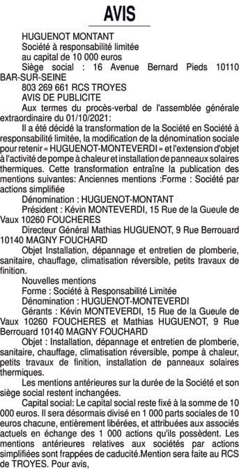 Contenu publication