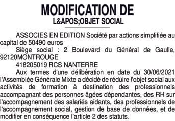 Contenu publication