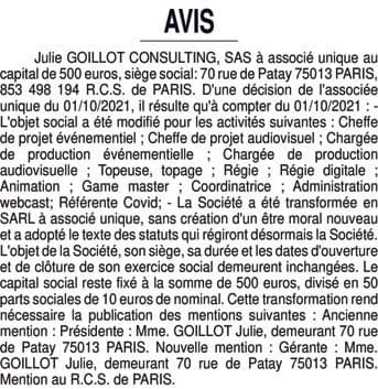 Contenu publication