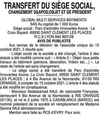 Contenu publication