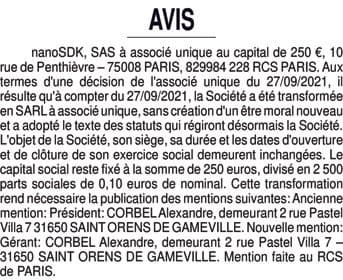 Contenu publication