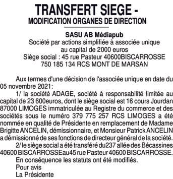 Contenu publication