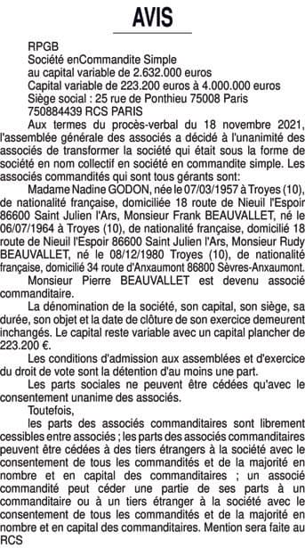 Contenu publication