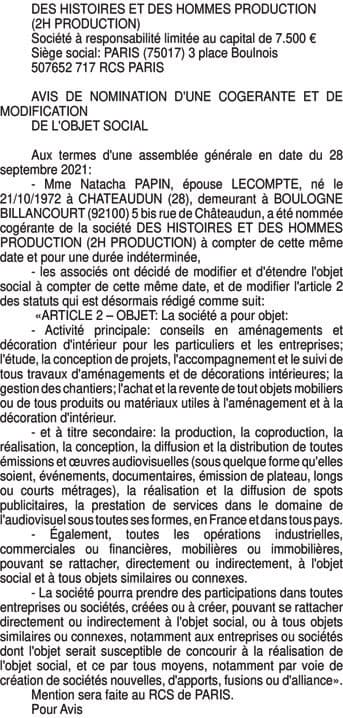Contenu publication