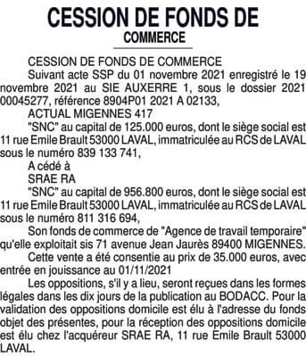 Contenu publication