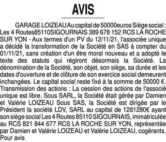Contenu publication