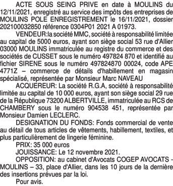 Contenu publication
