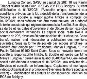 Contenu publication