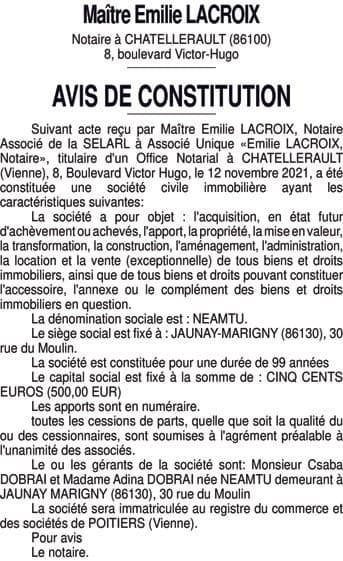 Contenu publication