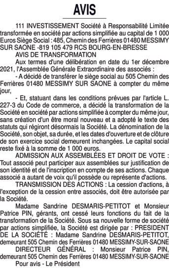 Contenu publication