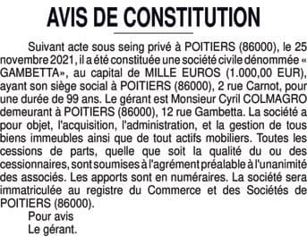 Contenu publication