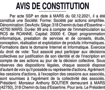 Contenu publication