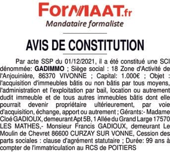 Contenu publication