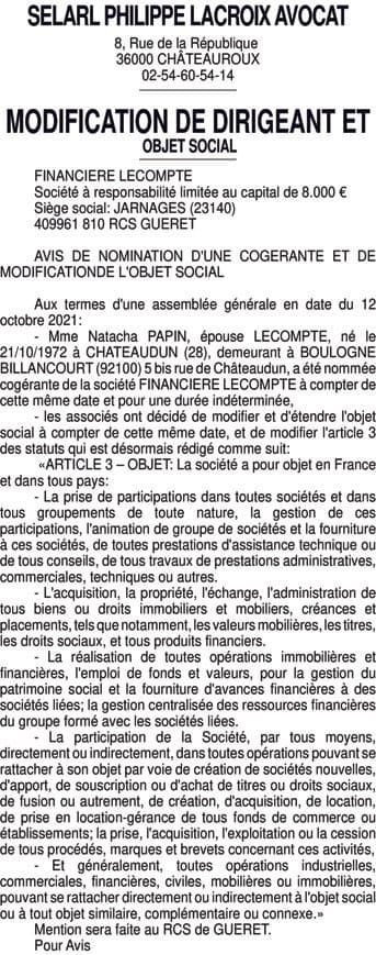 Contenu publication