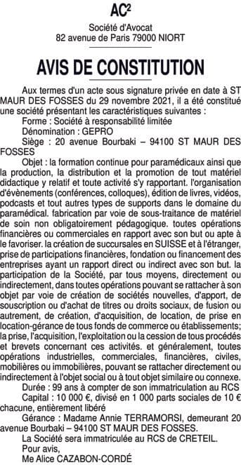 Contenu publication
