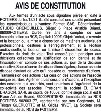 Contenu publication