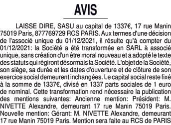 Contenu publication