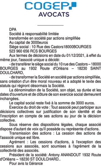 Contenu publication