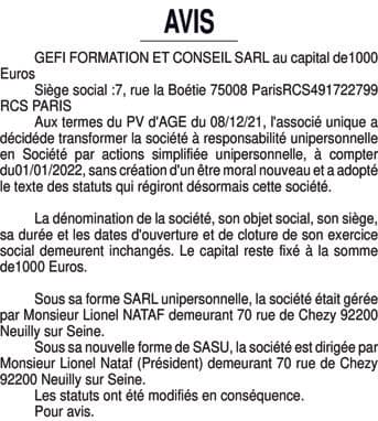 Contenu publication