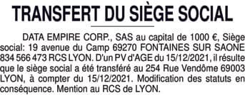 Contenu publication
