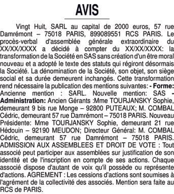 Contenu publication