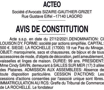 Contenu publication
