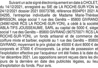 Contenu publication