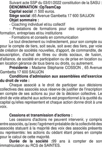 Contenu publication