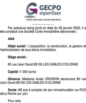 Contenu publication