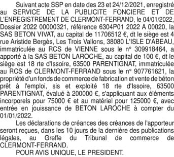 Contenu publication