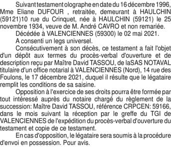 Contenu publication