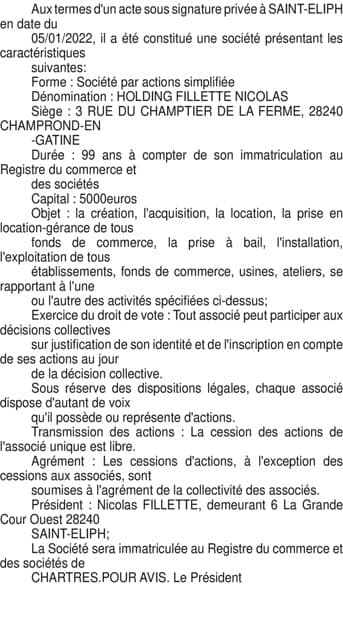Contenu publication