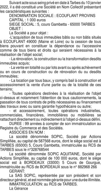Contenu publication
