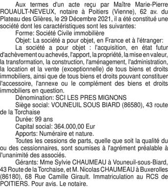Contenu publication