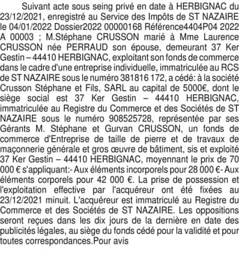 Contenu publication