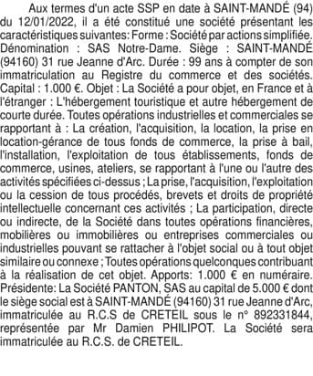 Contenu publication