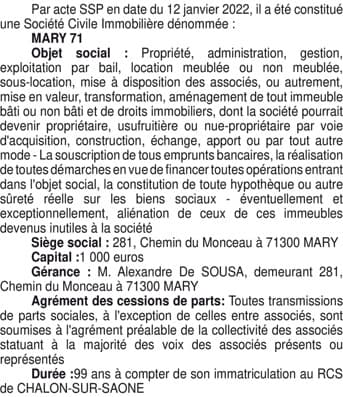 Contenu publication