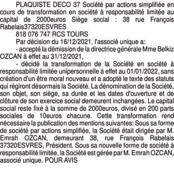 Contenu publication