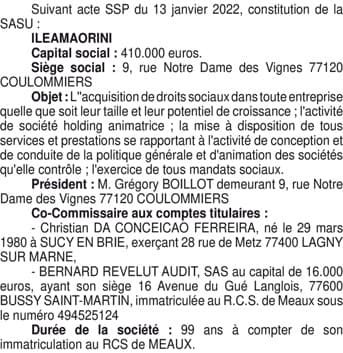 Contenu publication