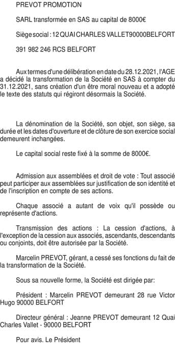 Contenu publication