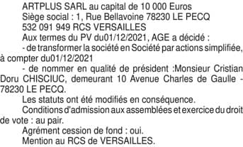 Contenu publication
