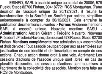 Contenu publication