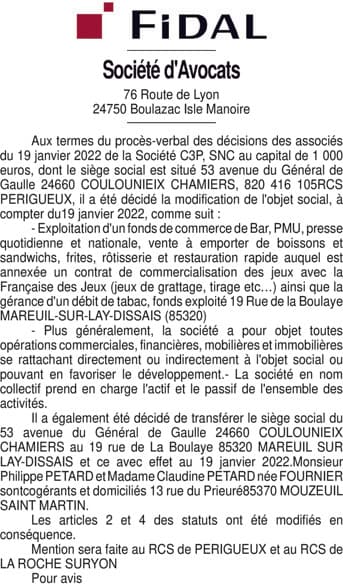 Contenu publication