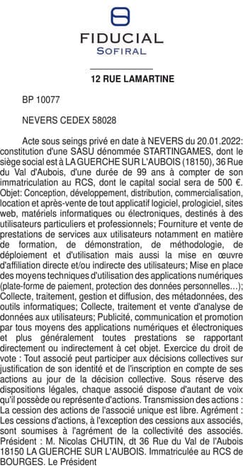 Contenu publication