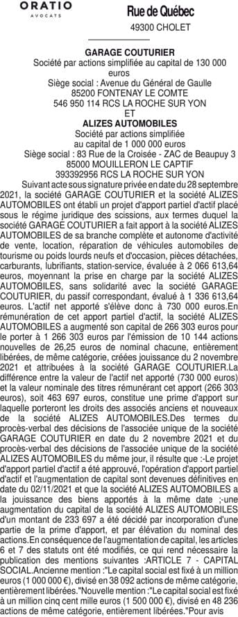 Contenu publication