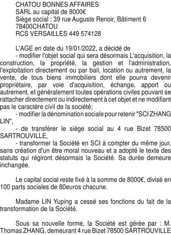 Contenu publication
