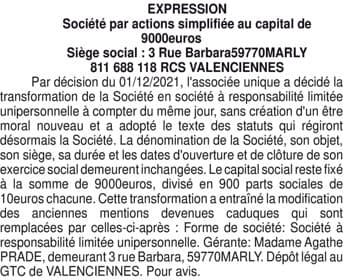 Contenu publication