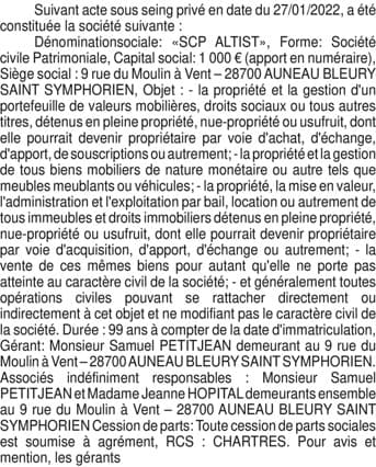 Contenu publication
